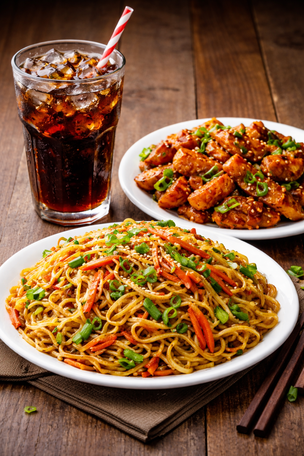 Chowmein (H) + Chilly Potato + Cold Drink